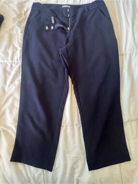 Maurices Ladies Navy Dress capri Pants sz 11/12